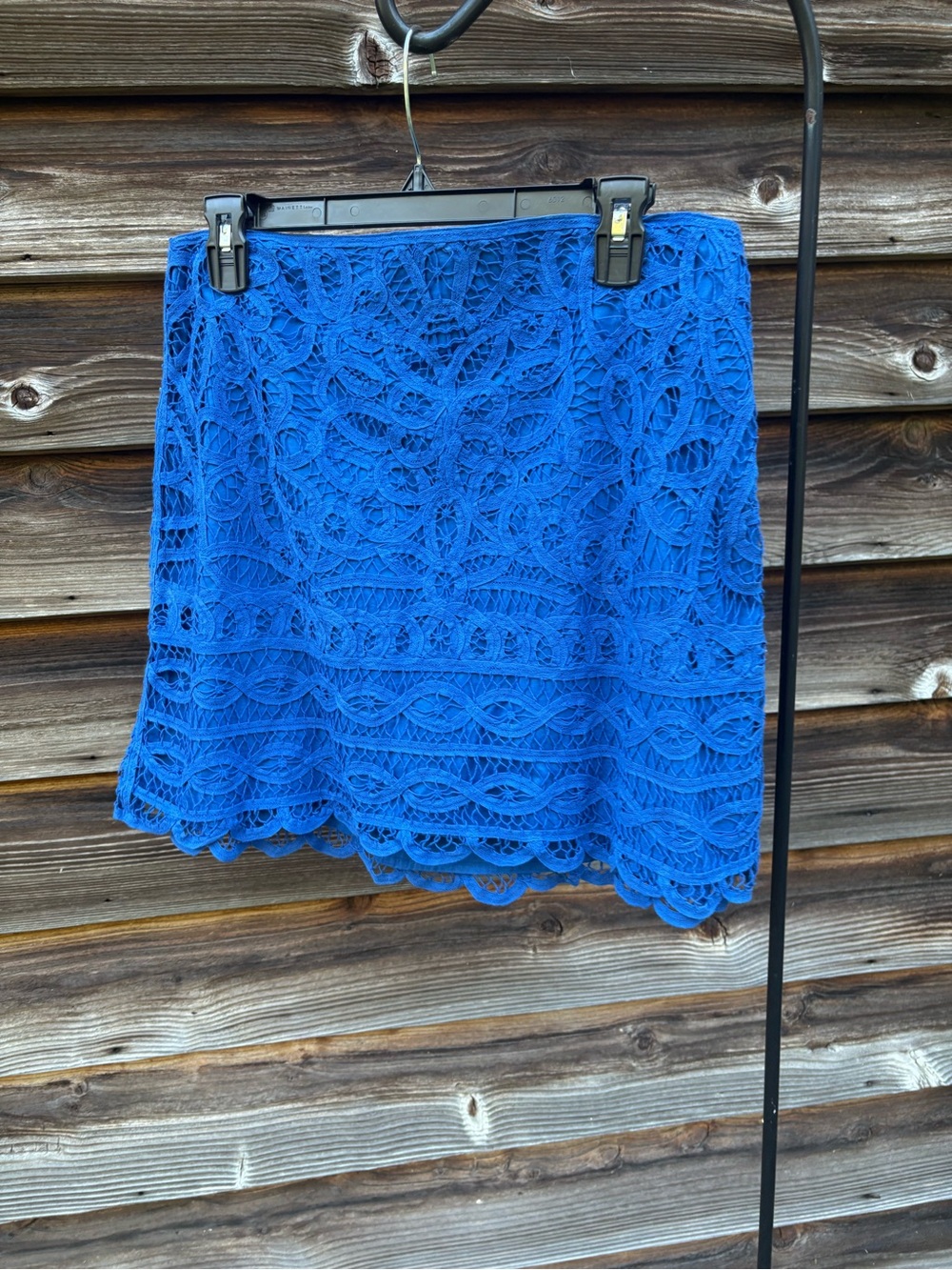 Lilly Pulitzer Cobalt Blue Lace Mini Skirt